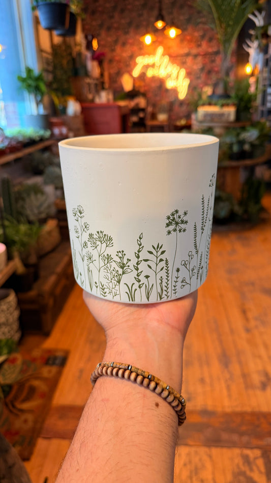 5” Sage & Stem Planter