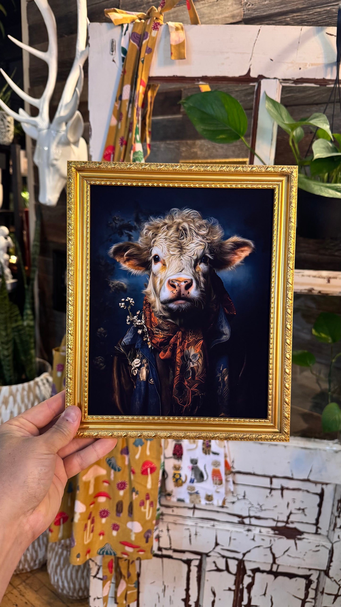 ‘Conway the Cow’ Portrait Print