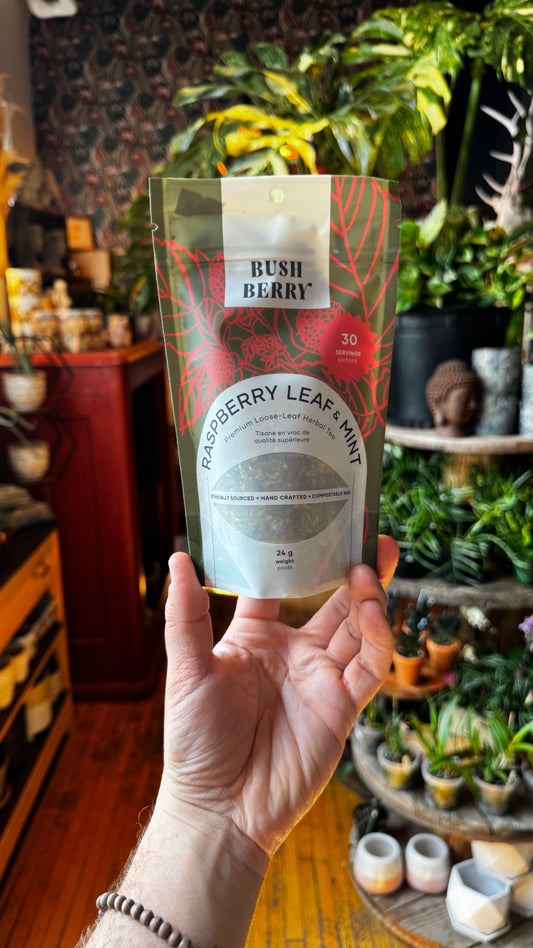 Bush Berry Tea - Raspberry Leaf + Mint