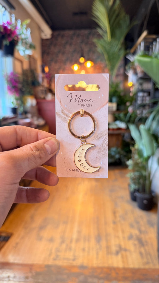 Moon Phase Key Chain