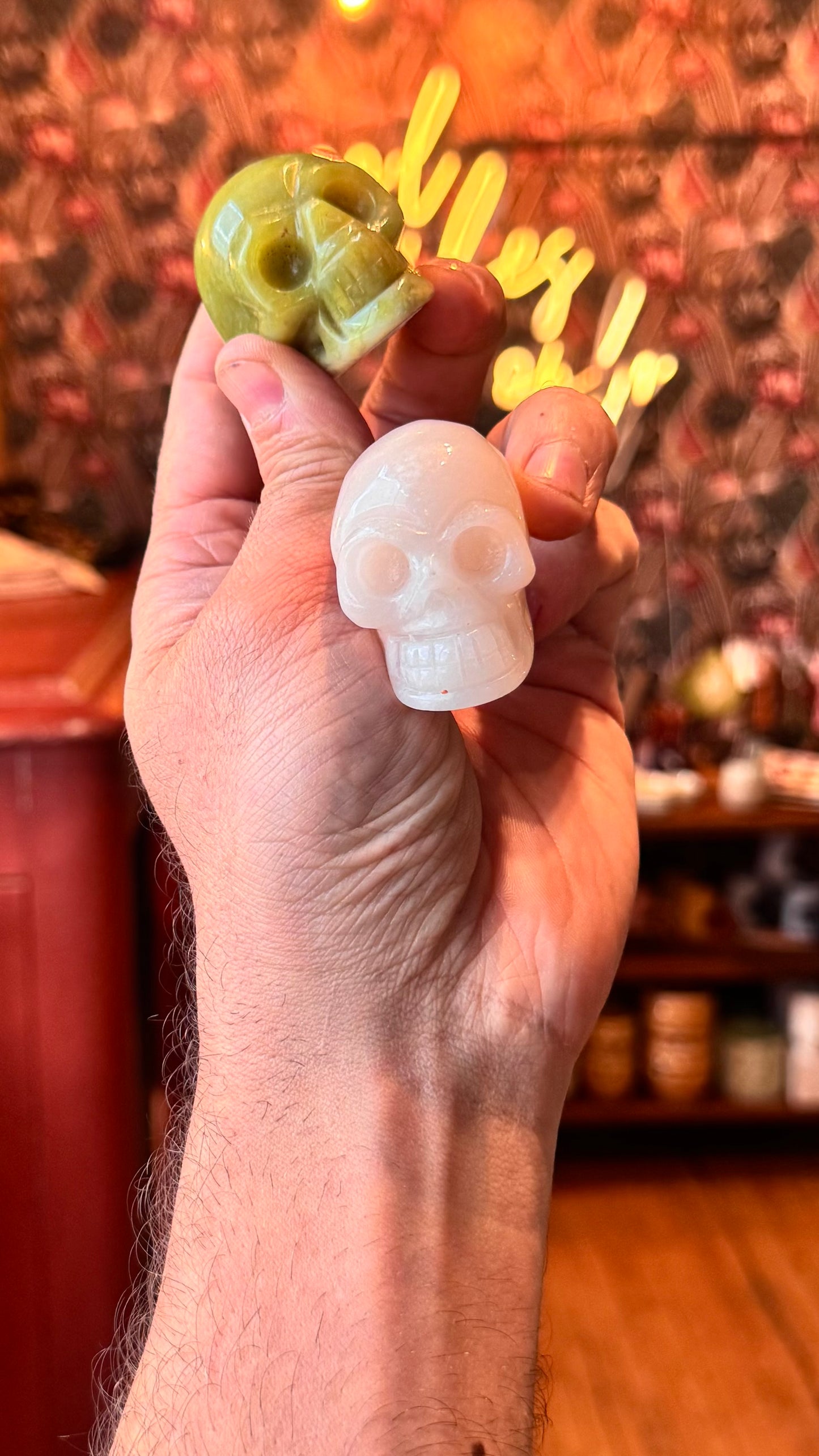 Assorted Skull Crystal Carvings