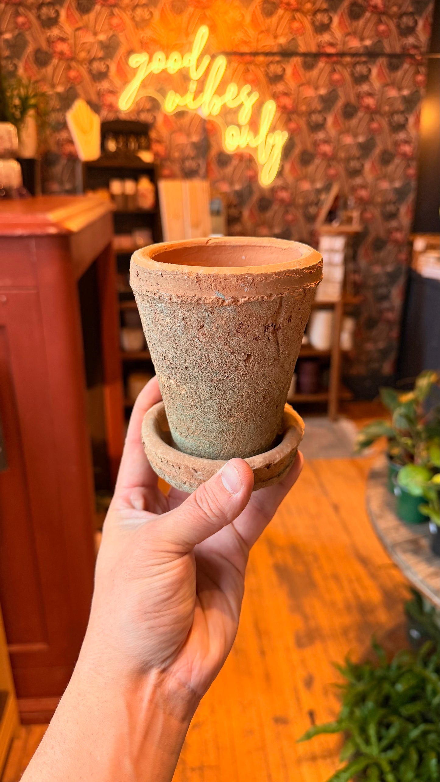 3.5” Aged Terracotta Planter