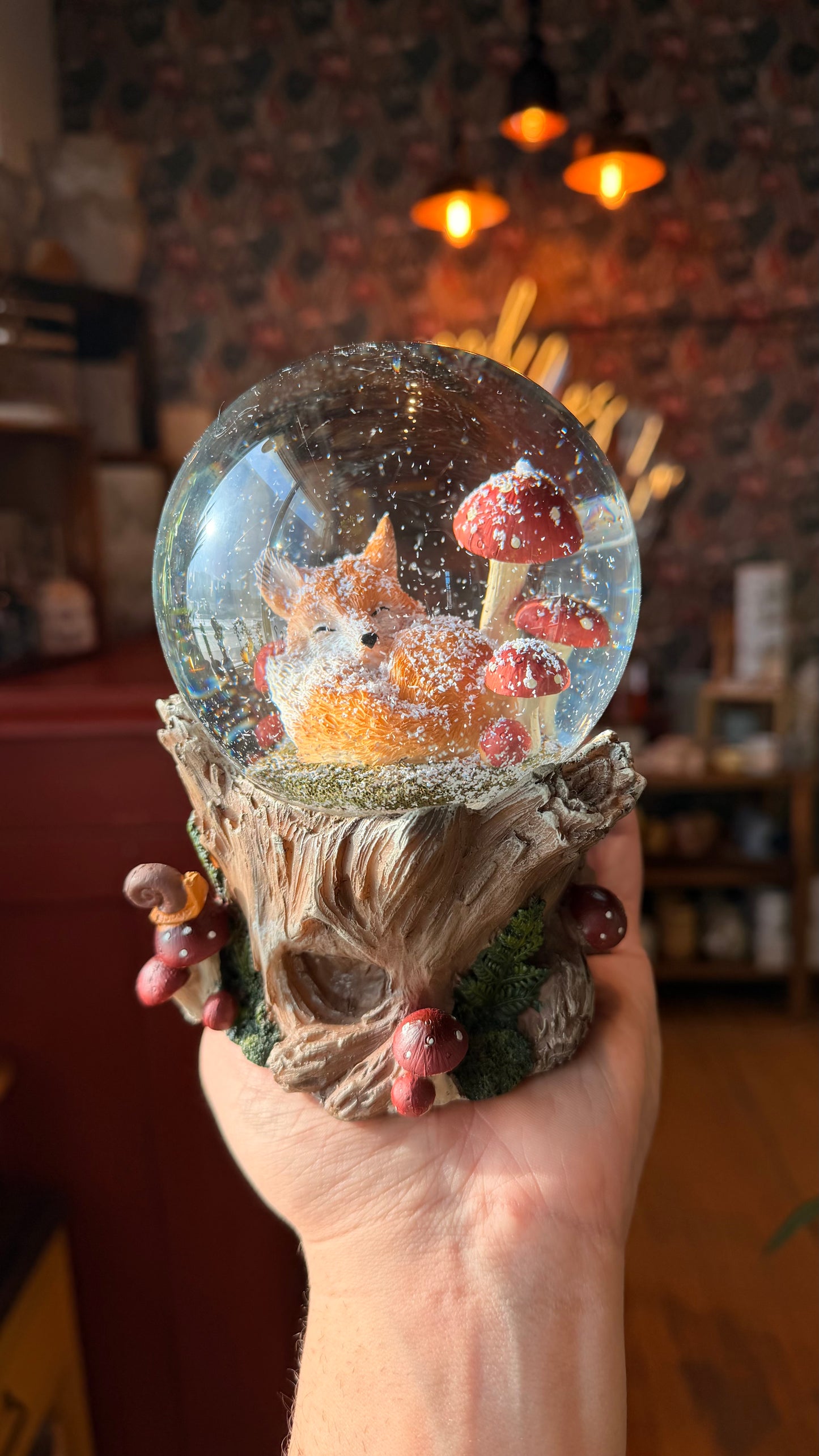 Woodland Fox Snow Globe