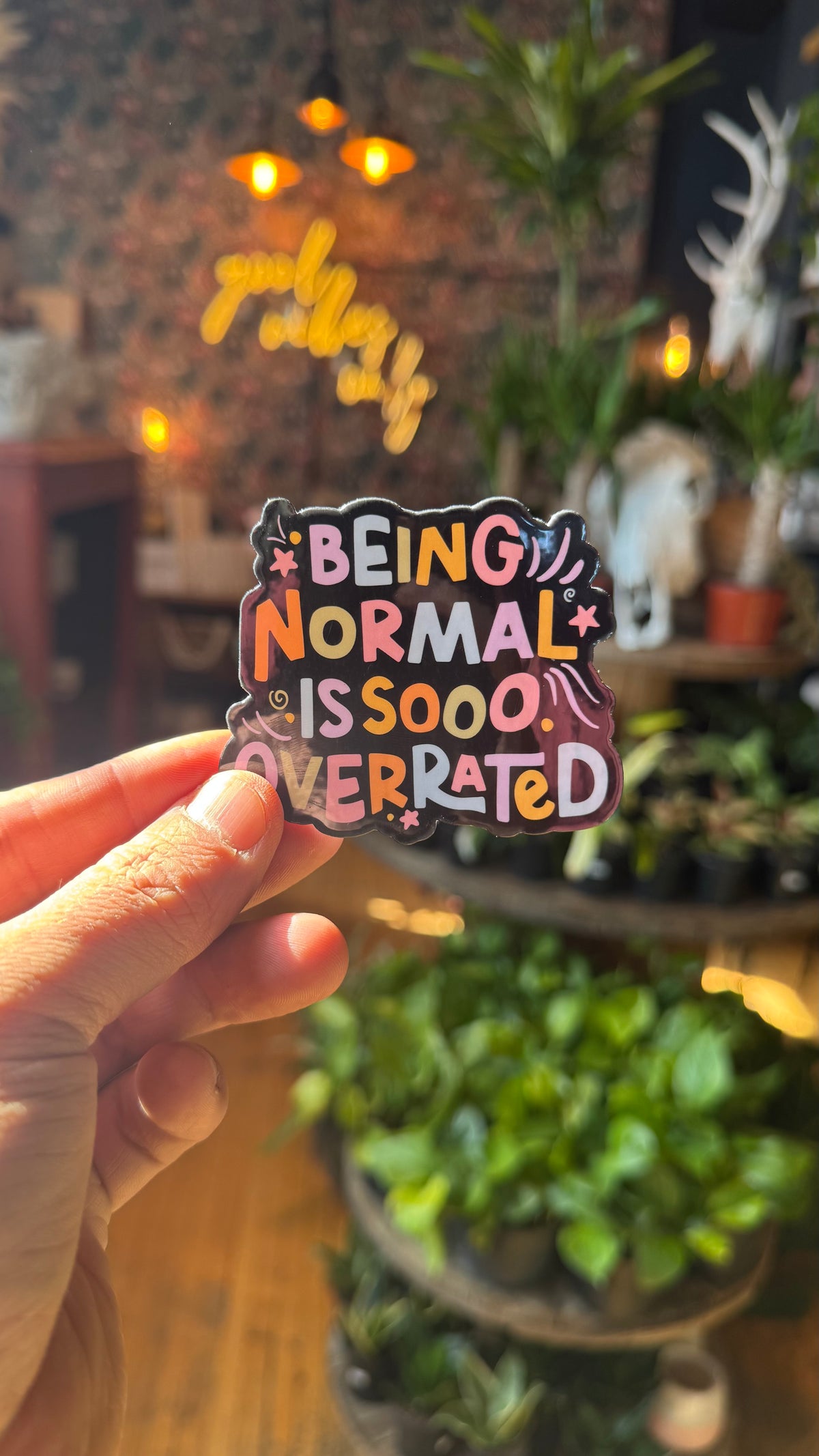 Good Normal Bad Sticker Being Normal is Overrated Sticker – Rooted Living Designs
