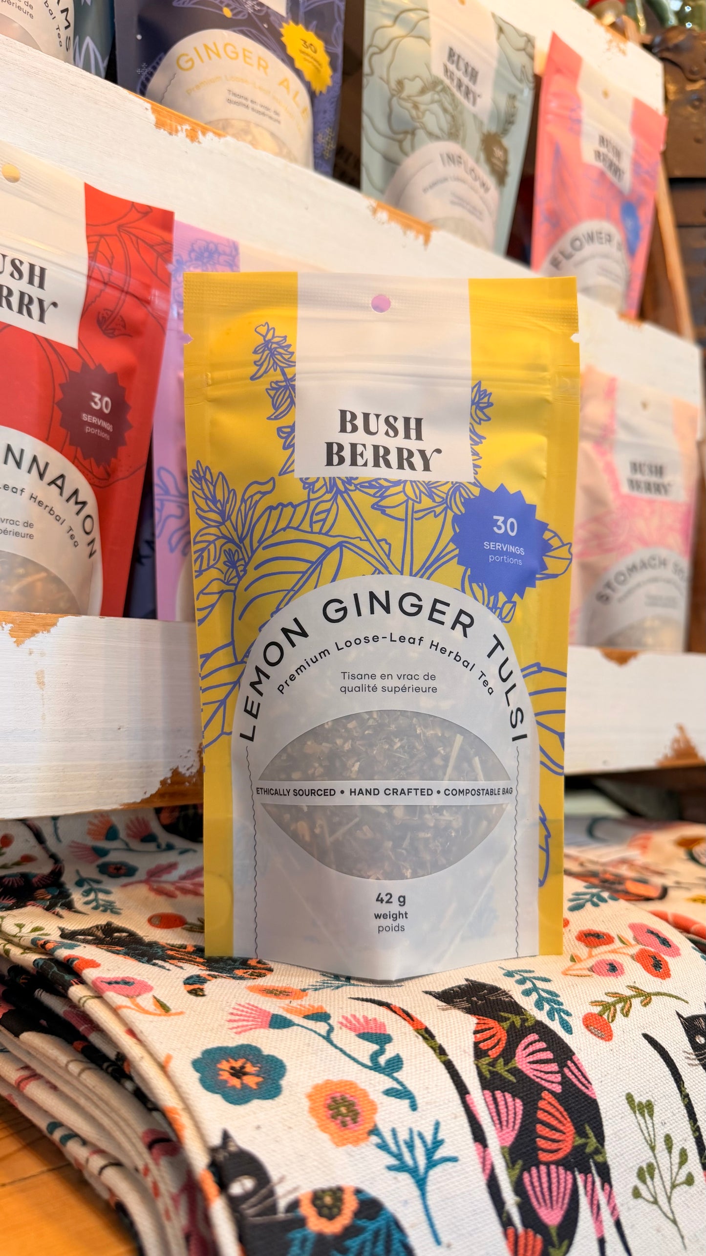 Bush Berry Tea - Lemon Ginger Tulsi