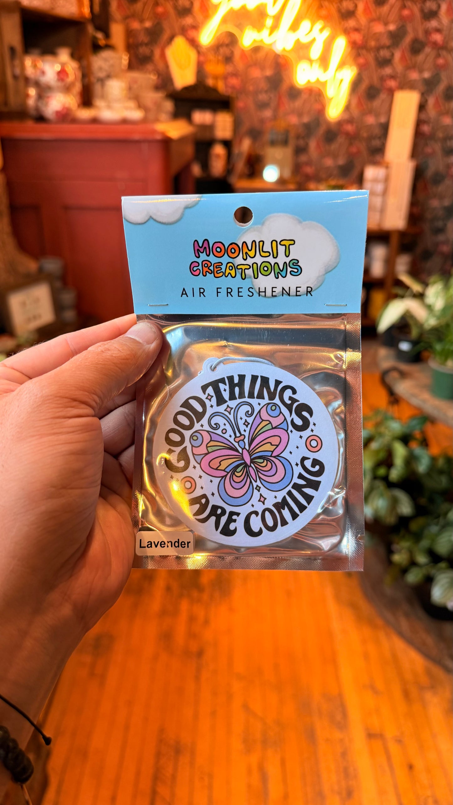 “Good Things Are Coming” Air Freshener