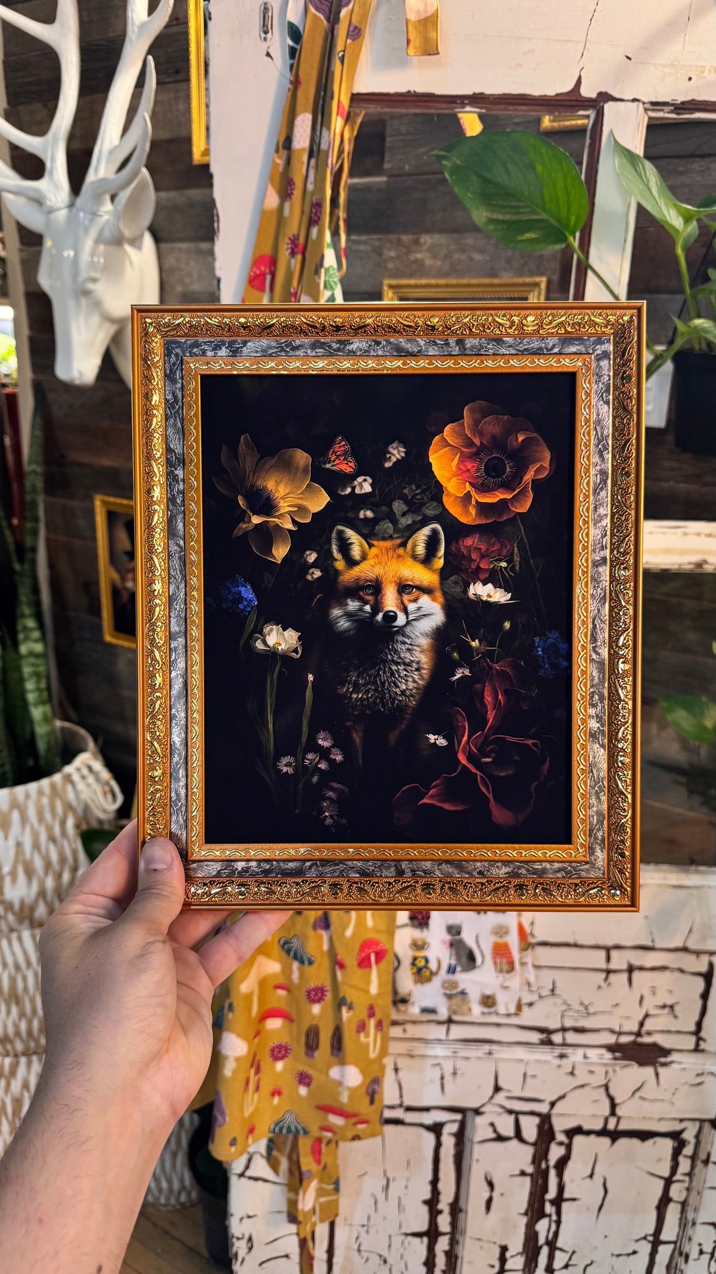 ‘Shy Fox’ Portrait Print