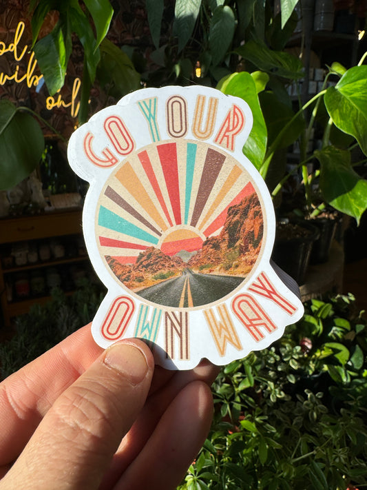 ‘Go Your Own Way’ Sticker