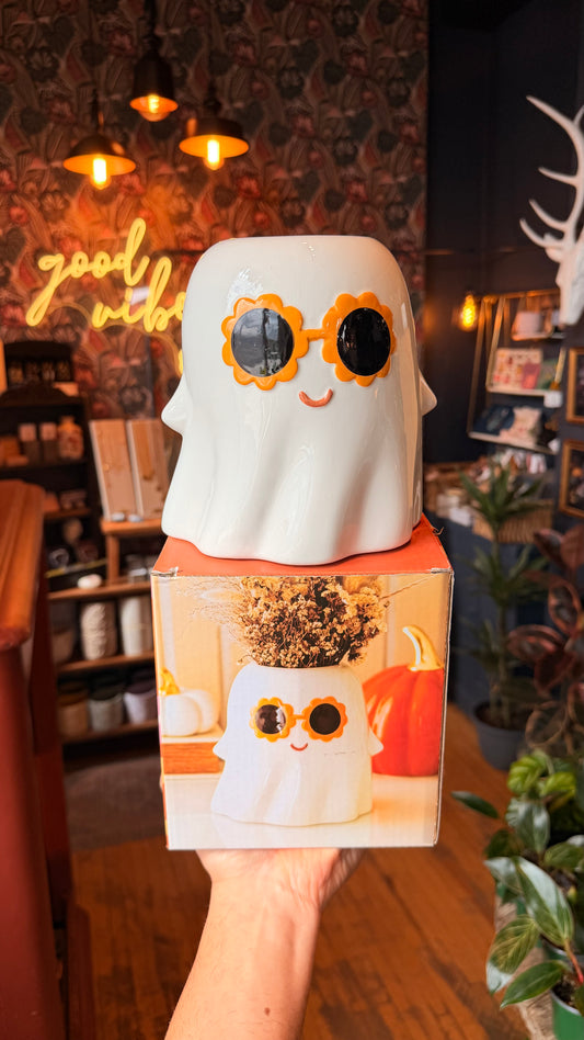 Groovy Ghost Planter