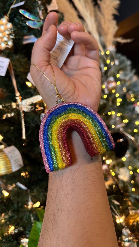Glitter Rainbow - Christmas Ornament