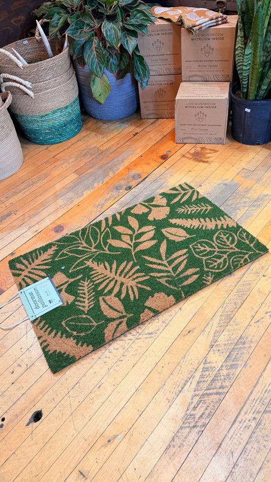 Forest Fern Jute Mat