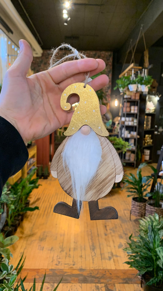 Bearded Gnome Holiday Ornament