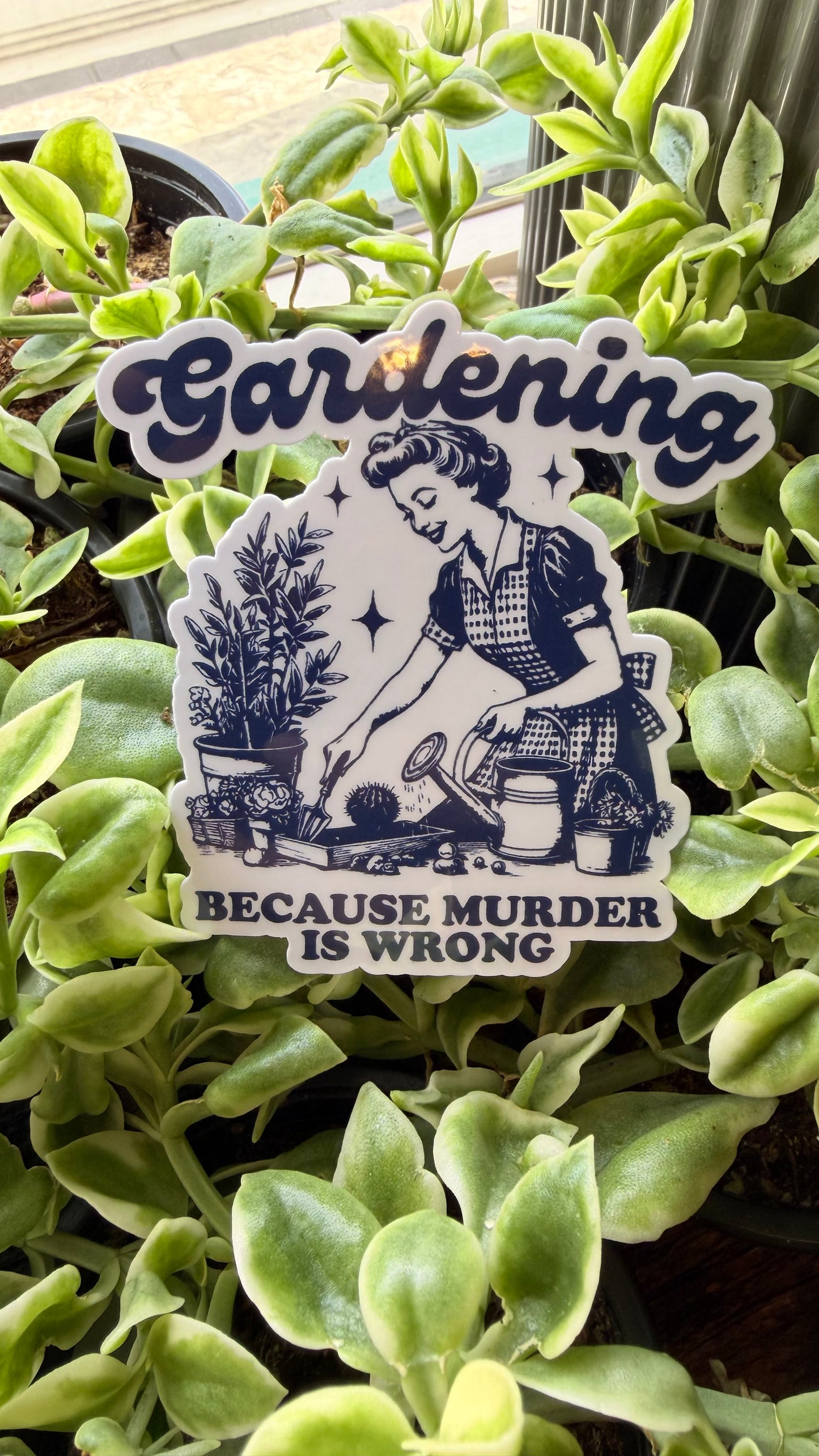 Gardening, Murder Sticker