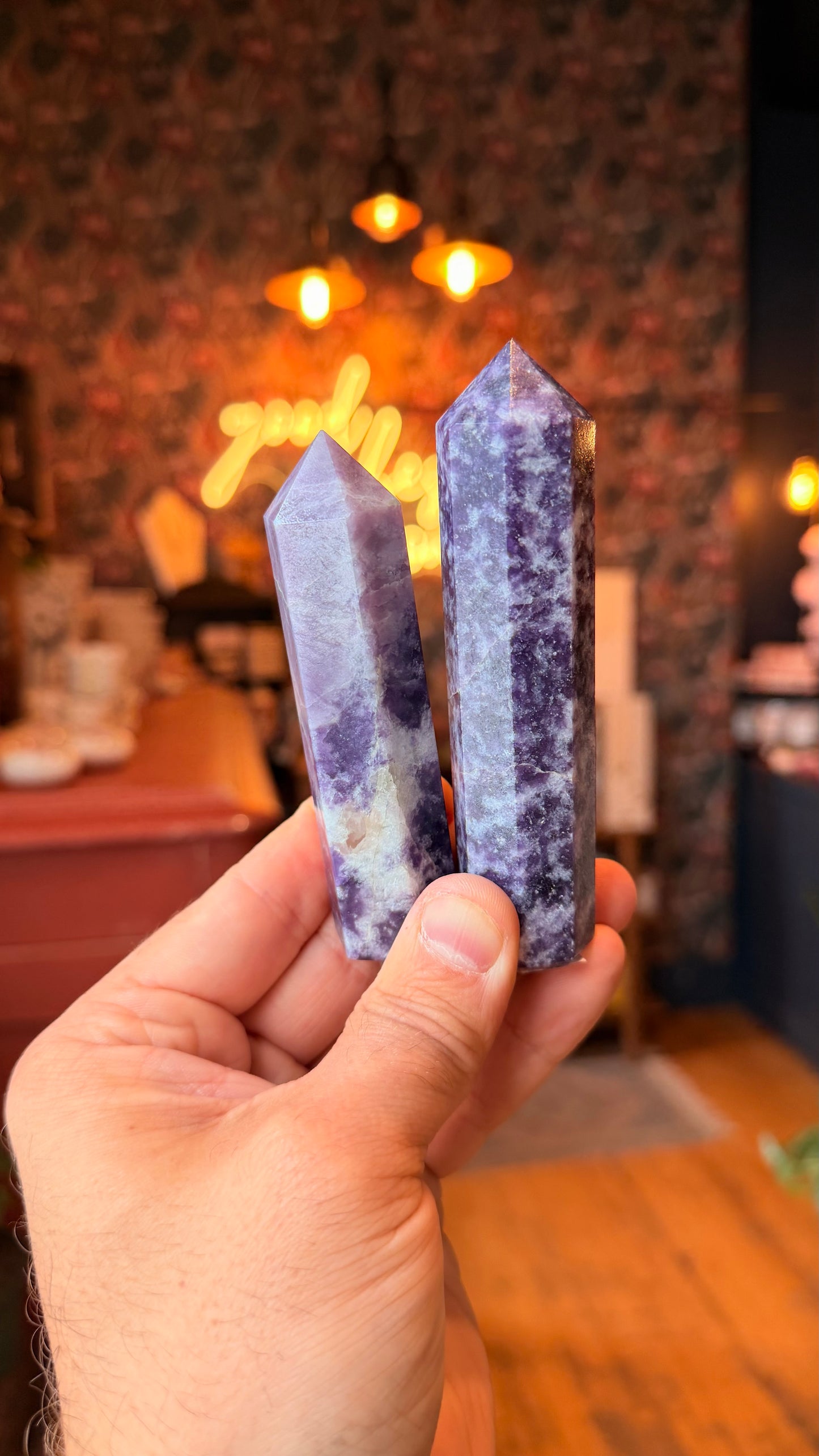 Large Lepidolite Tower