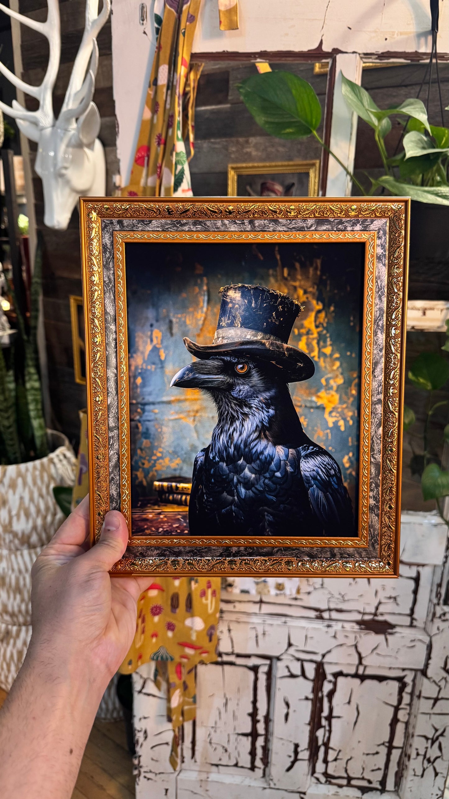 ‘Clifford the Crow’ Portrait Print