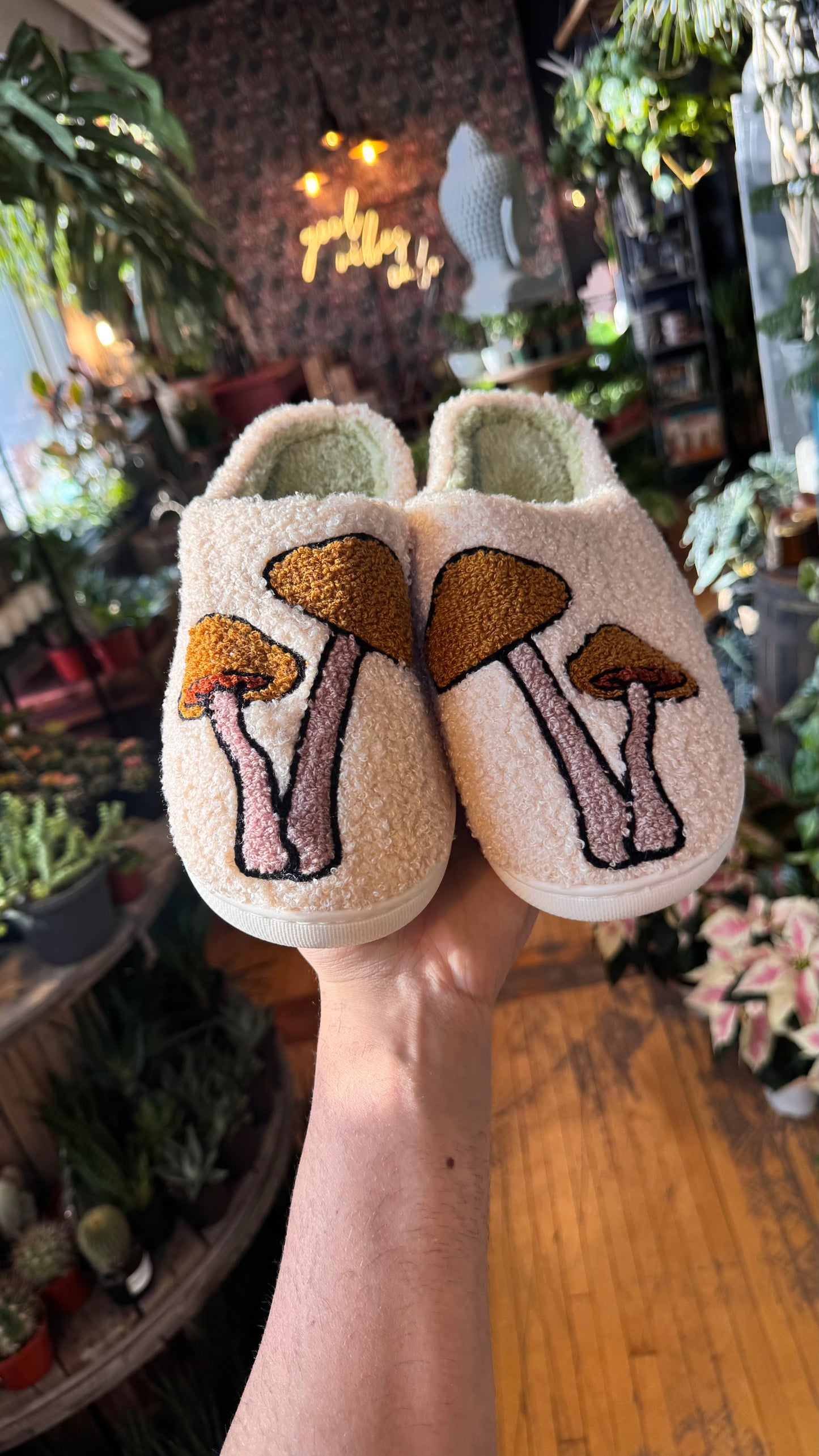 Two Left Feet Slippers - Mushrooms