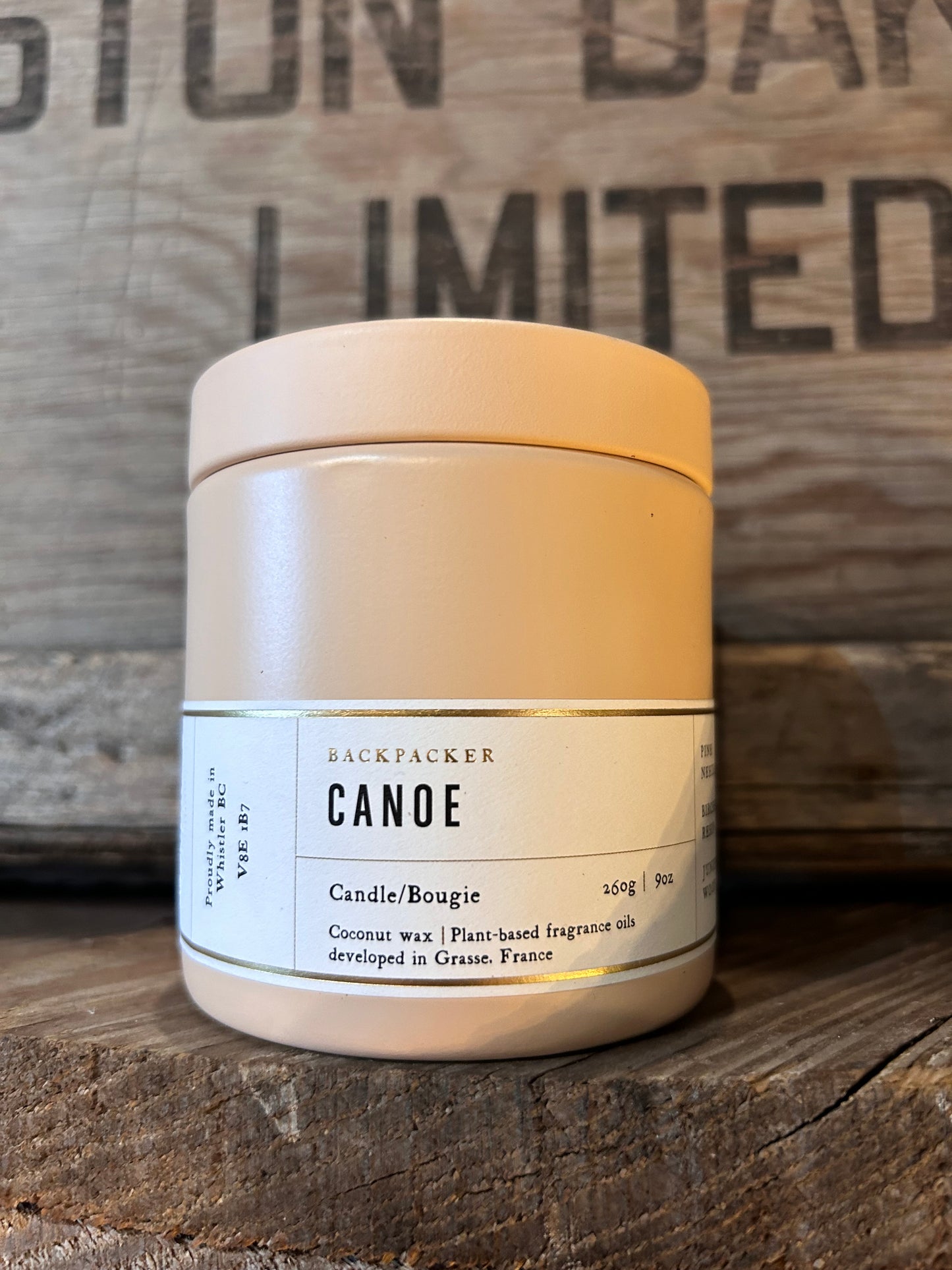 Hollow Tree Canoe Candle