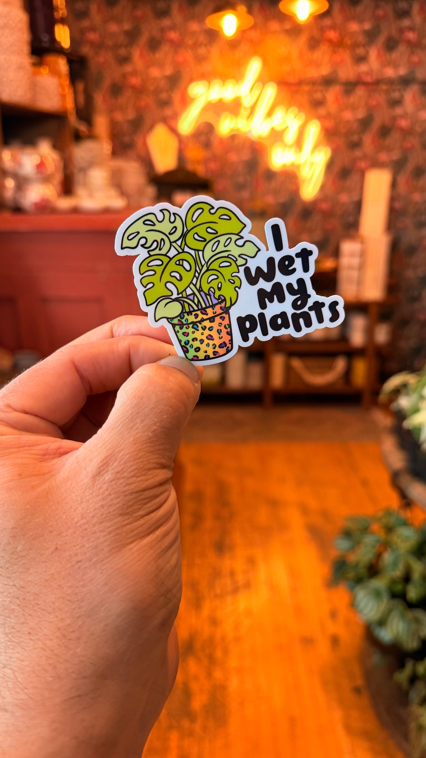 ‘I Wet My Plants’ Sticker