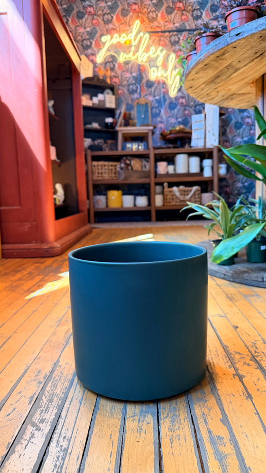9” Forest Green Planter