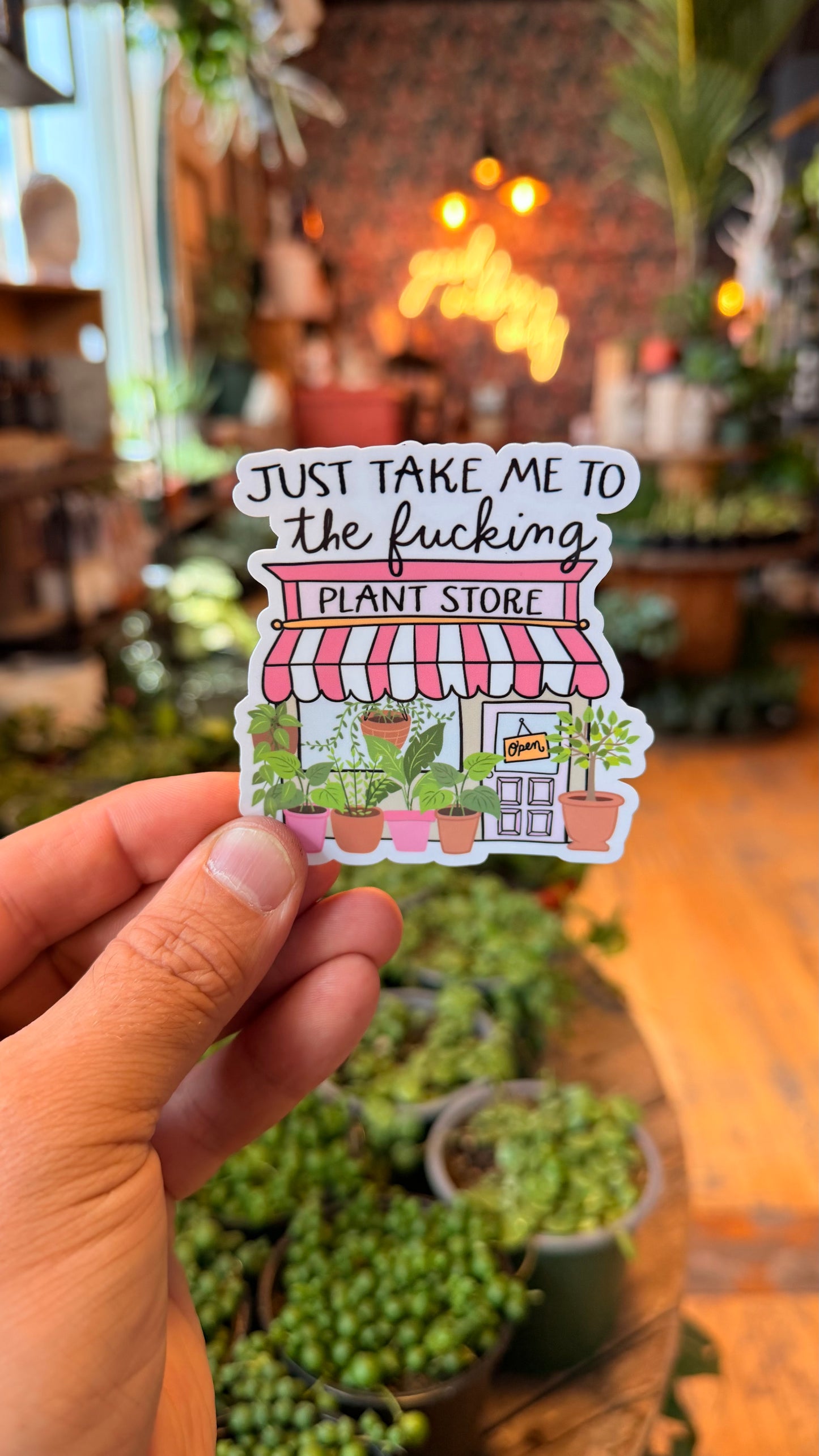‘Take me to The Plant Store’ Sticker