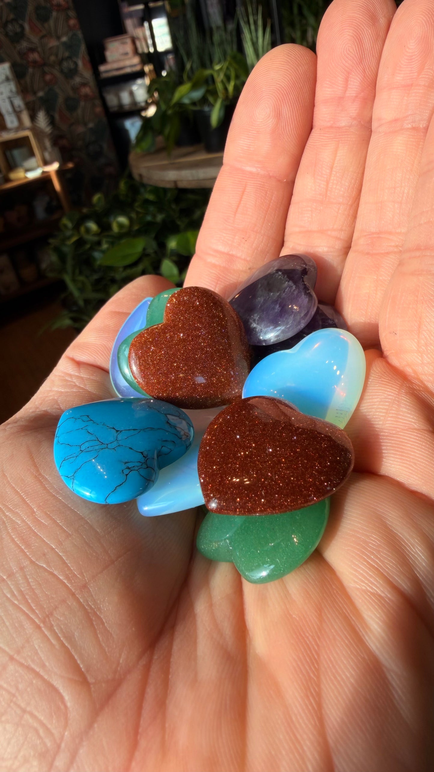 Mini Heart Crystals Assorted