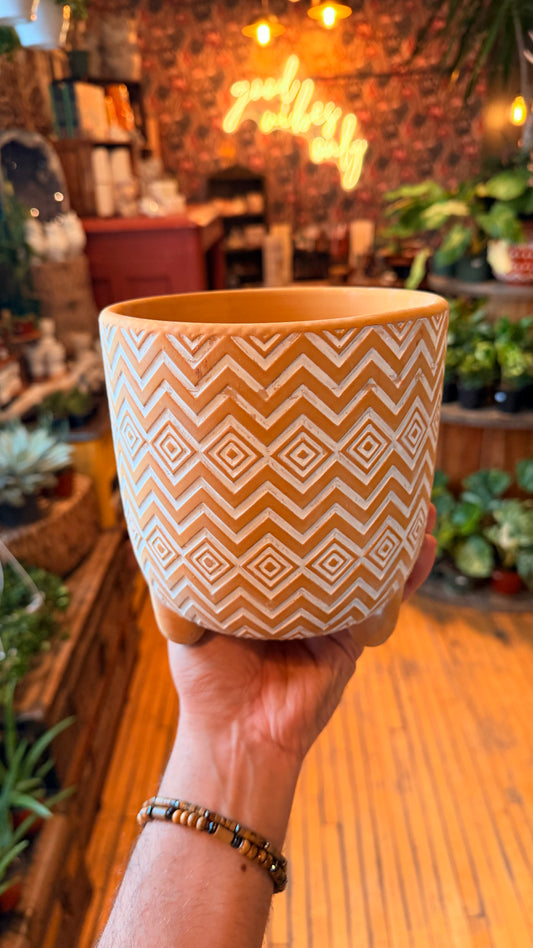 6” Mood Aztec Planter