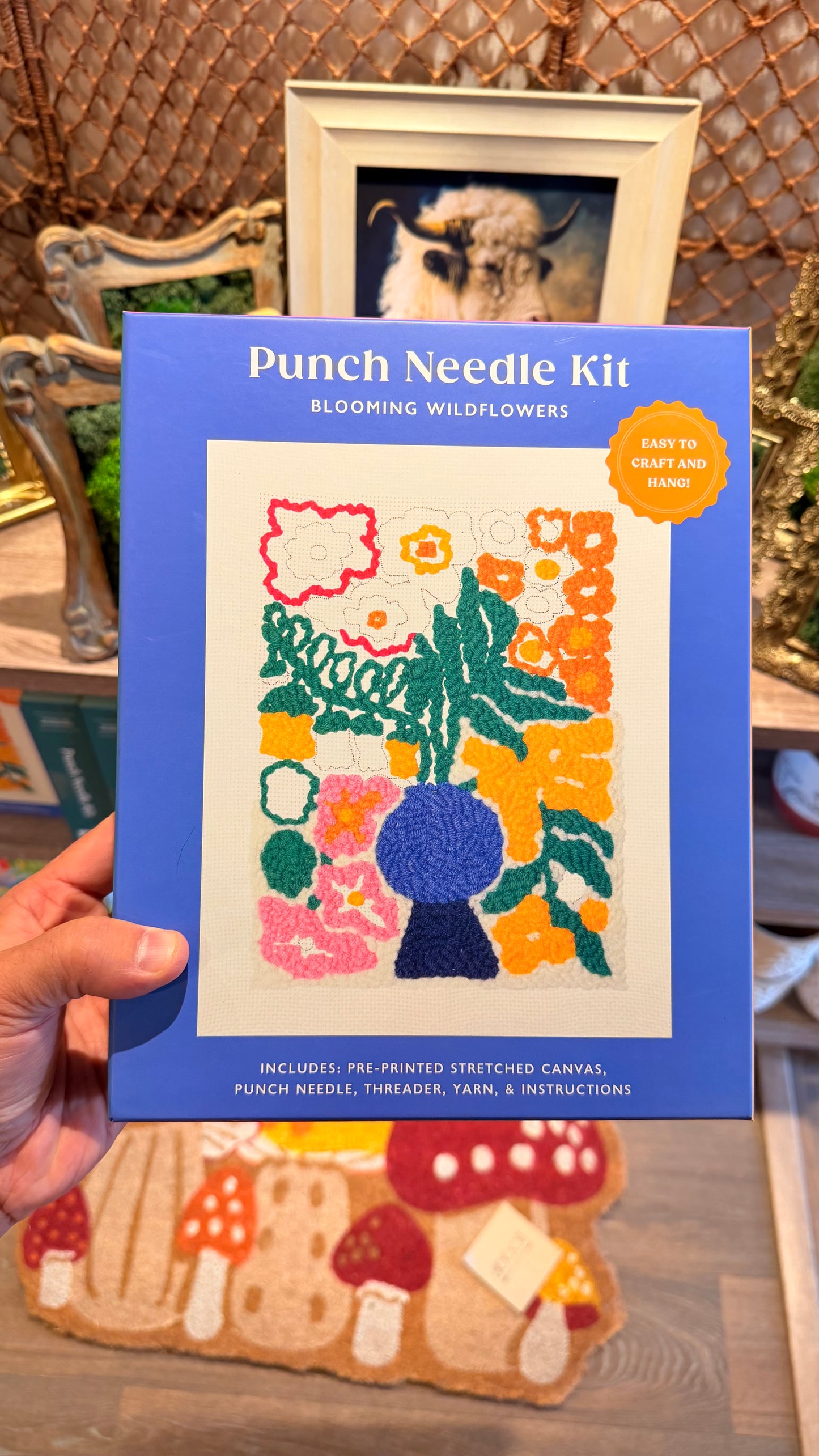 Blooming Wildflowers - Punch Needle Crotchet Kit