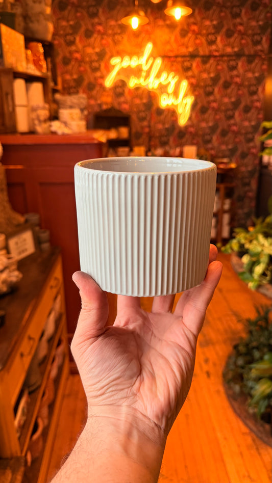 4.5” Siena Light Grey Planter