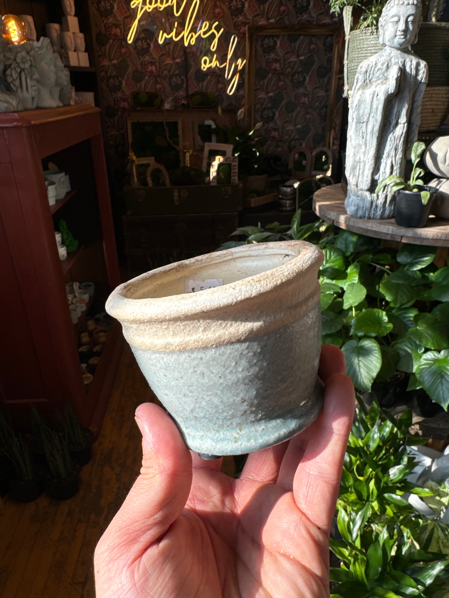 Blue Clay Pot