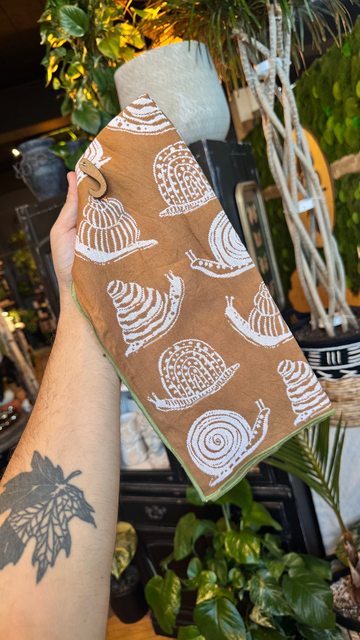 Stylish Snail Tea Towel