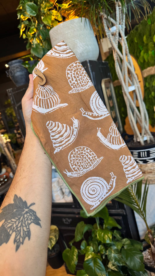 Stylish Snail Tea Towel