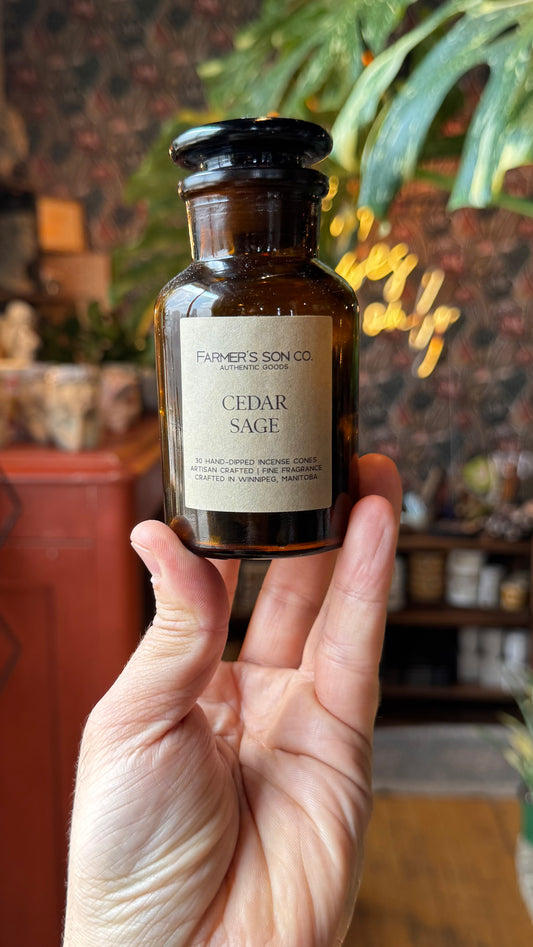 Farmer’s Son Co - Cedar Sage Charcoal Incense Cones