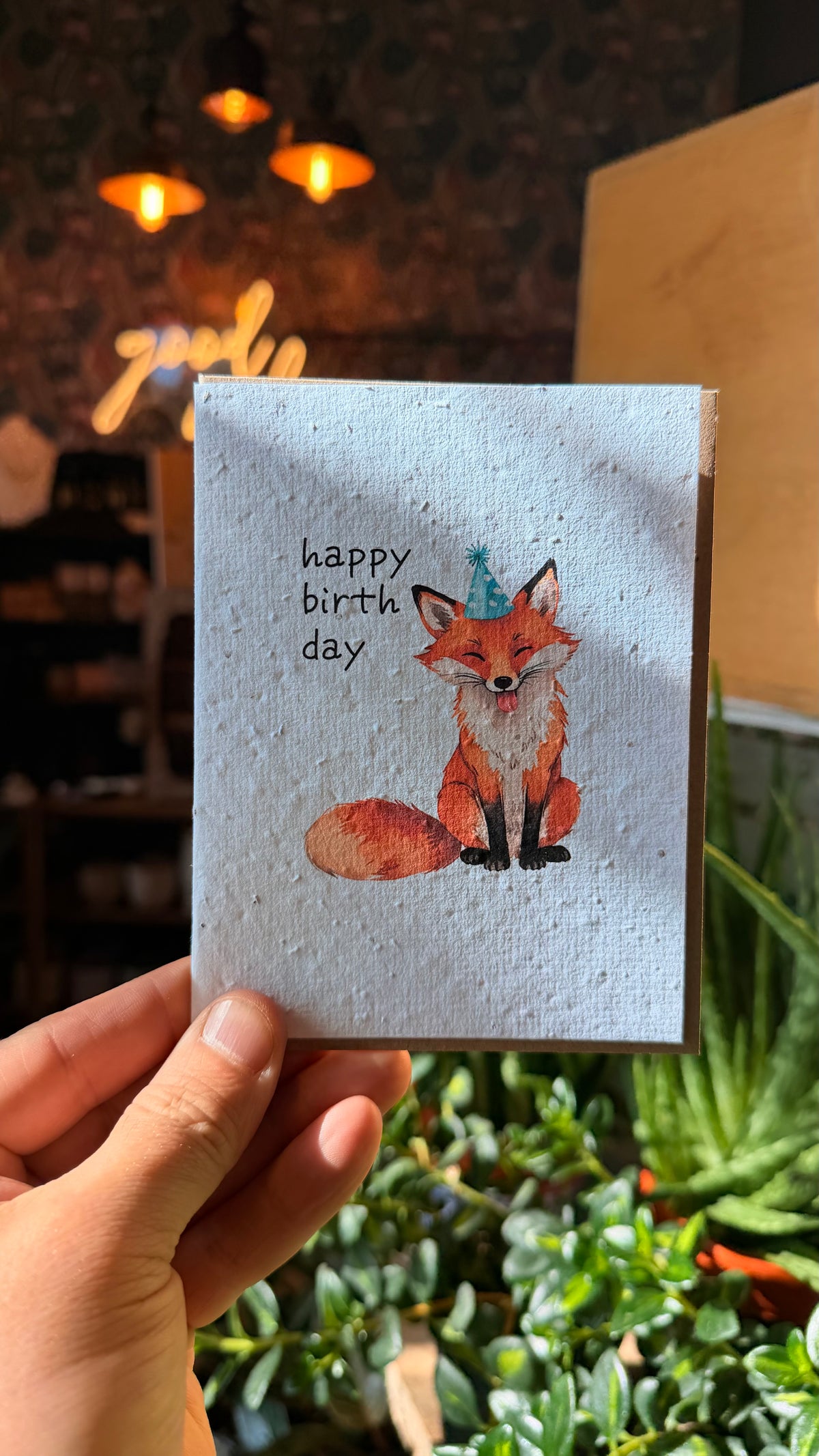 Plantable Cards - Birthday Fox