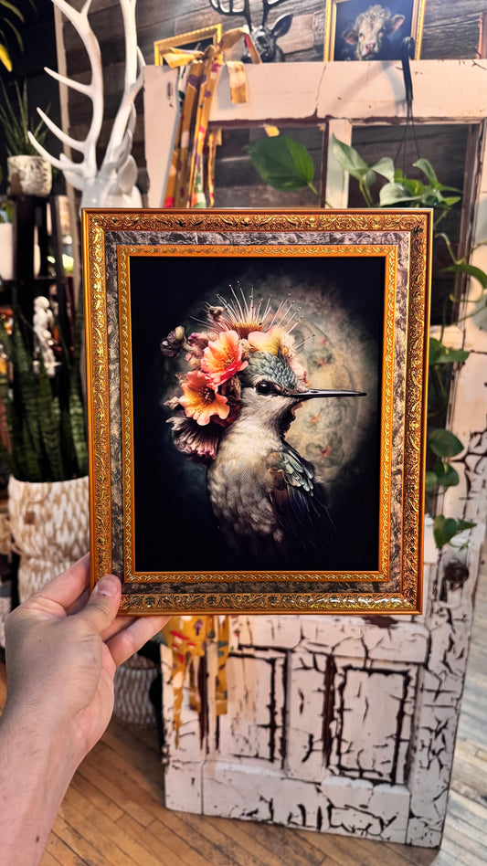 ‘Harp the Hummingbird’ Portrait Print