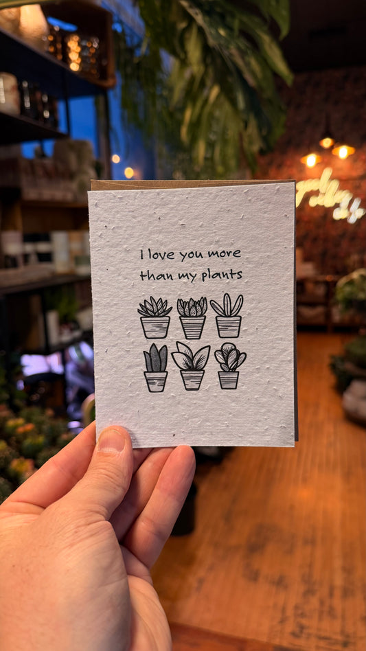 Plantable Cards - I Love You More