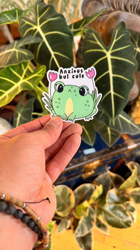 ‘Anxious, But Cute’ Sticker