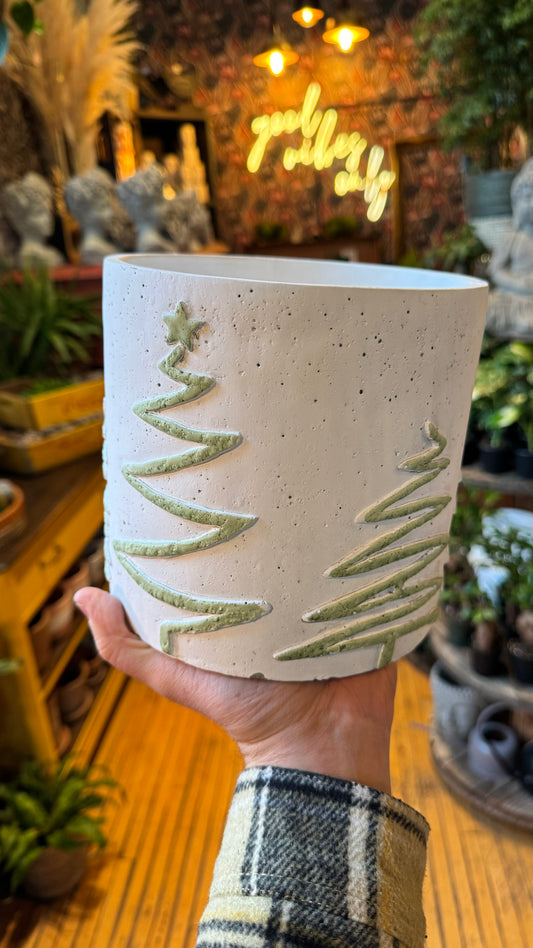 6.5” Christmas Tree ‘One Line’ Planter