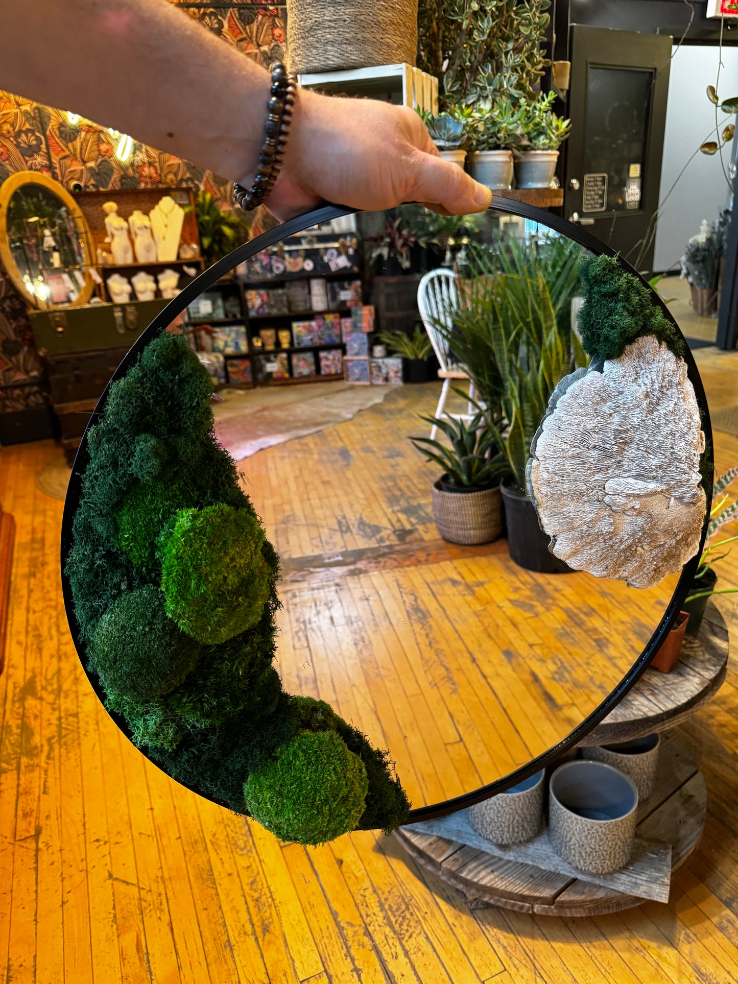 ‘Mystic Moon’ Moss Mirror