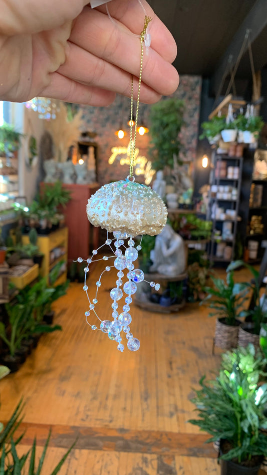 Bejewelled Jellyfish Holiday Ornament