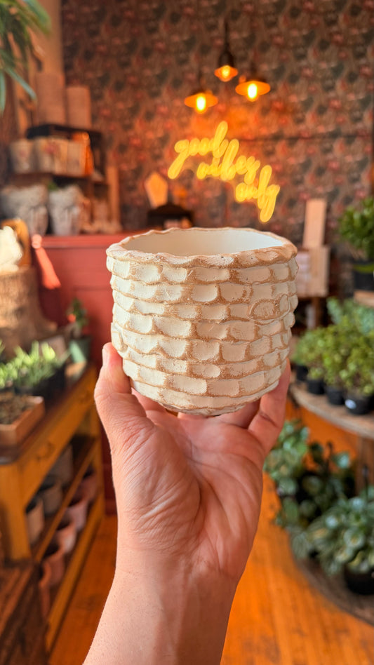 4” Pastelle White Planter