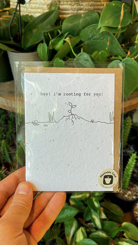 Plantable Cards - I’m Rooted For You