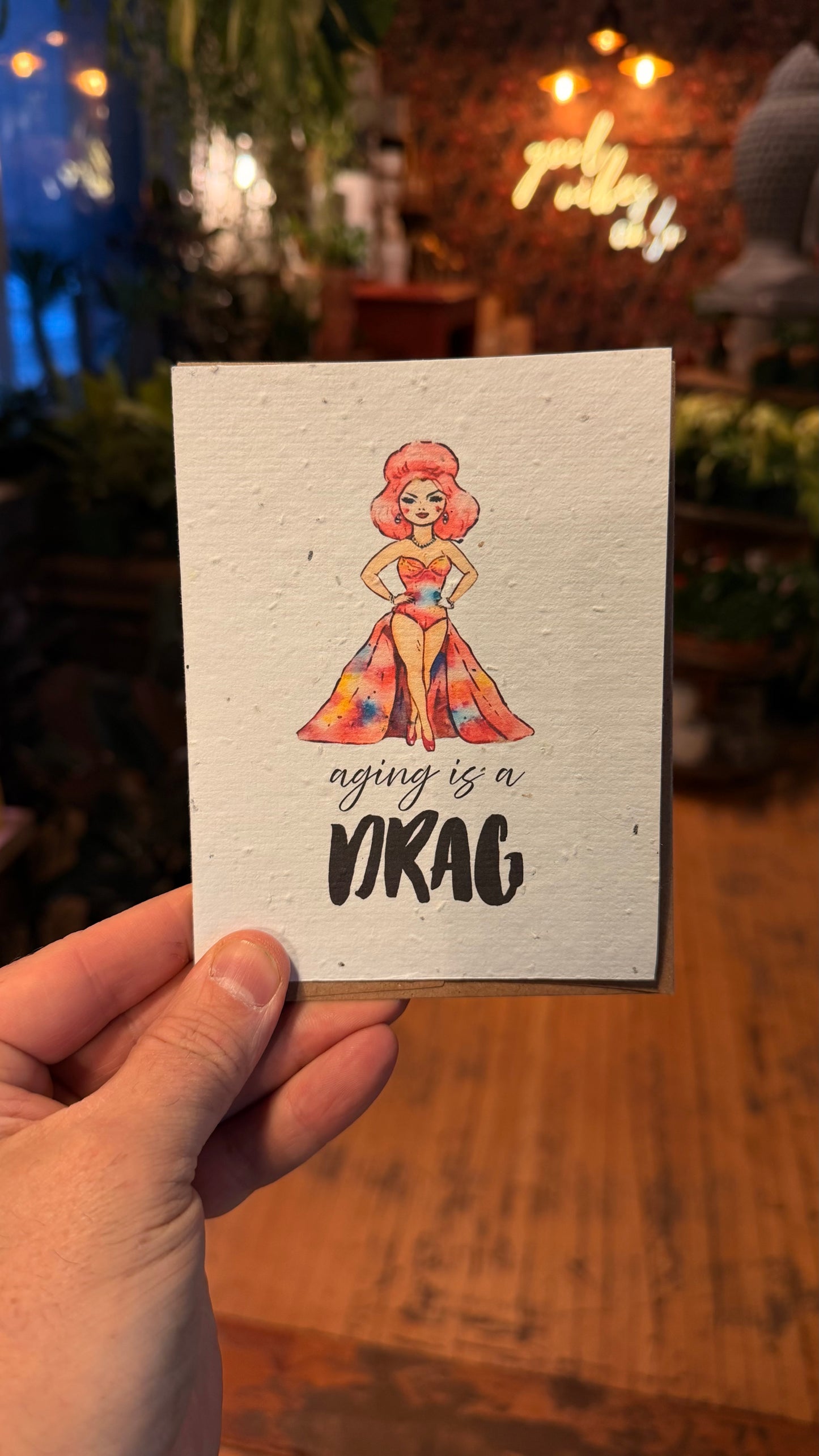 Plantable Cards - Aging Is A Drag