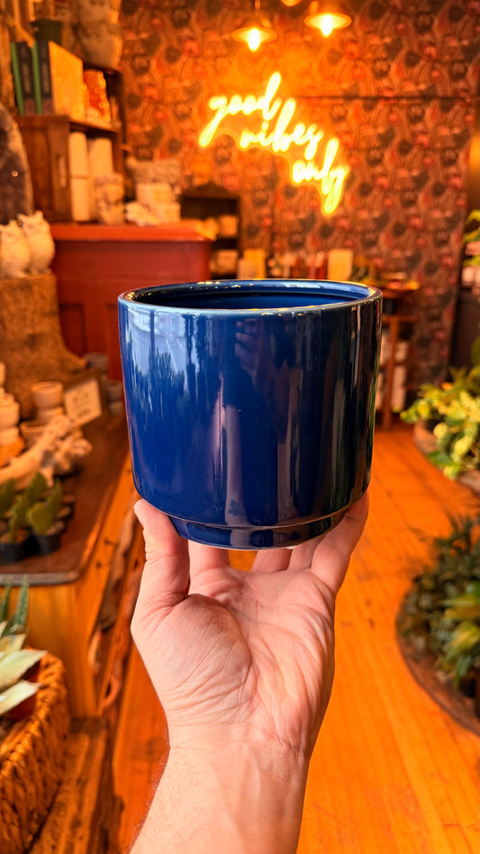 4.5” Silas Midnight Blue Planter