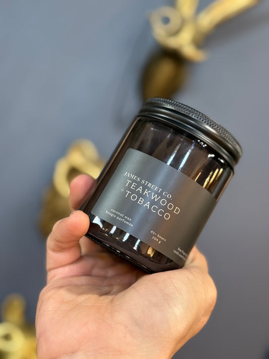 James Street Co. Teakwood Tobacco Candle