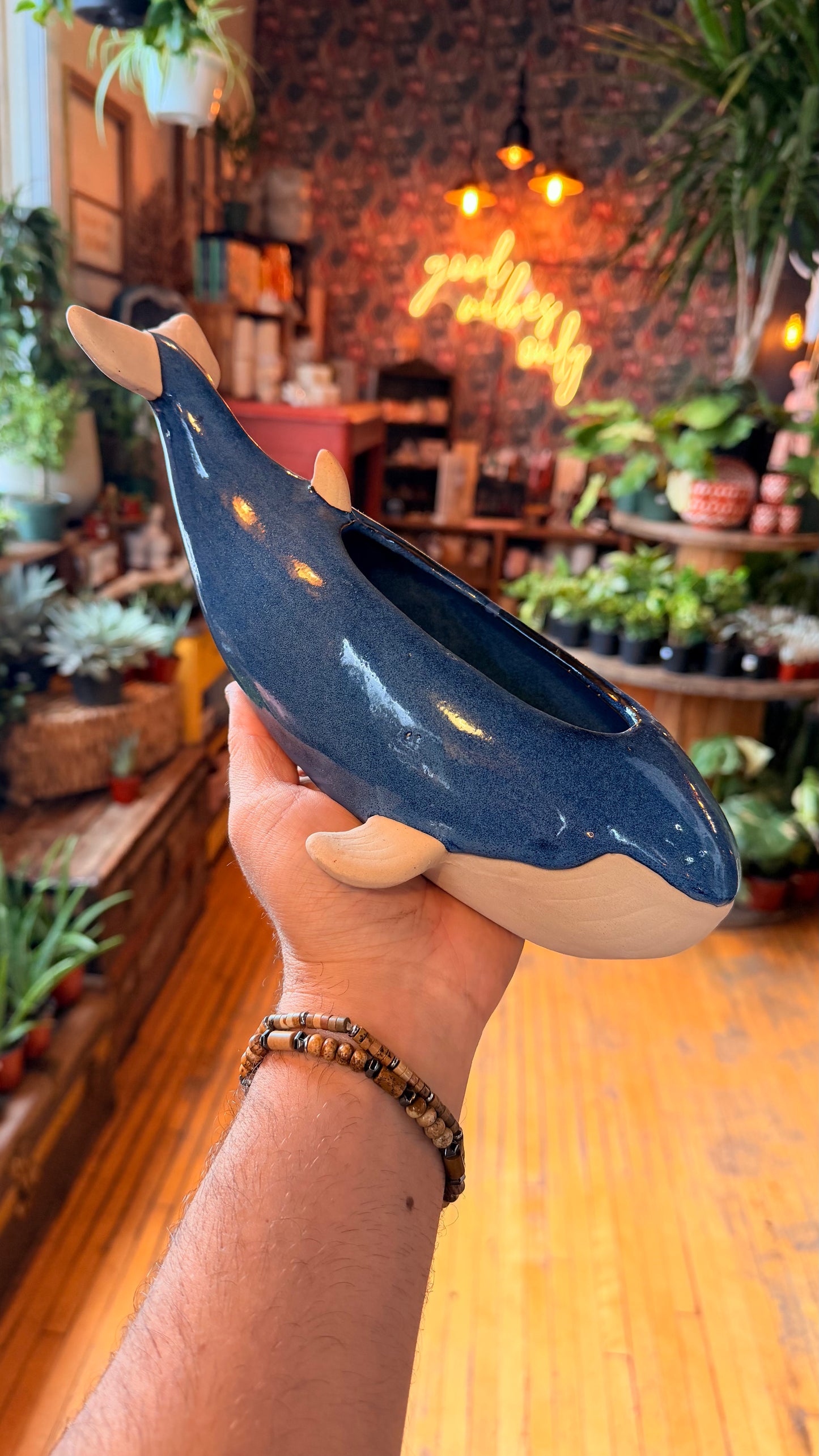 Large Whale Planter