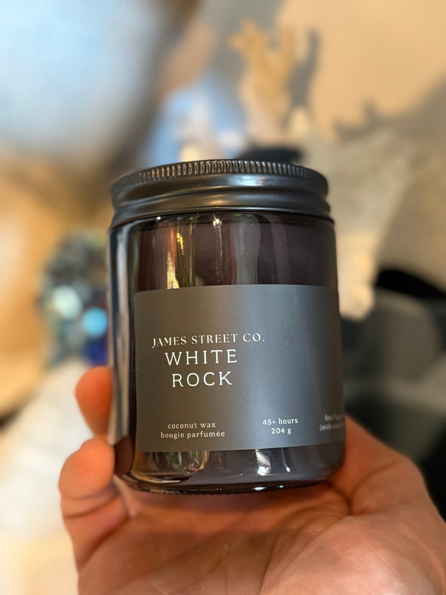 James Street Co. White Rock Candle
