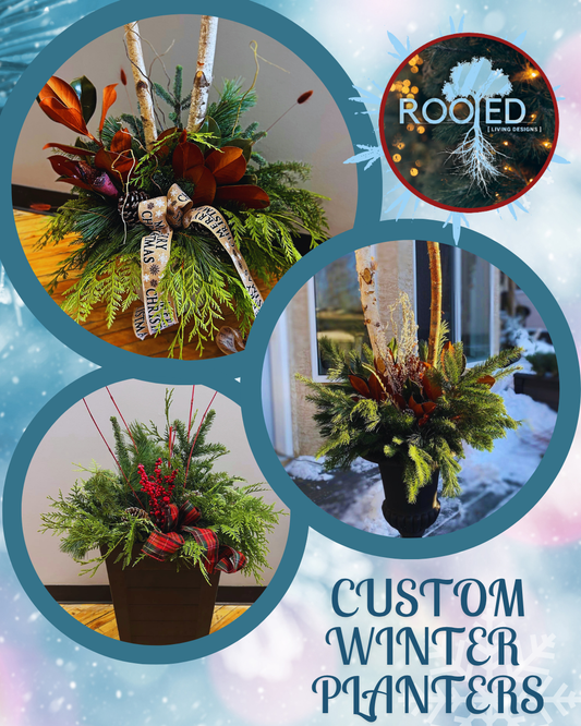 Custom Holiday Planters