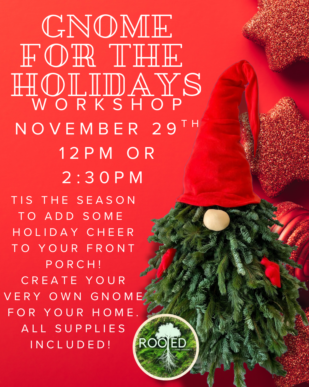 Gnome for the Holidays Workshop