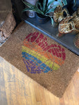 Love Is Love Jute Doormat