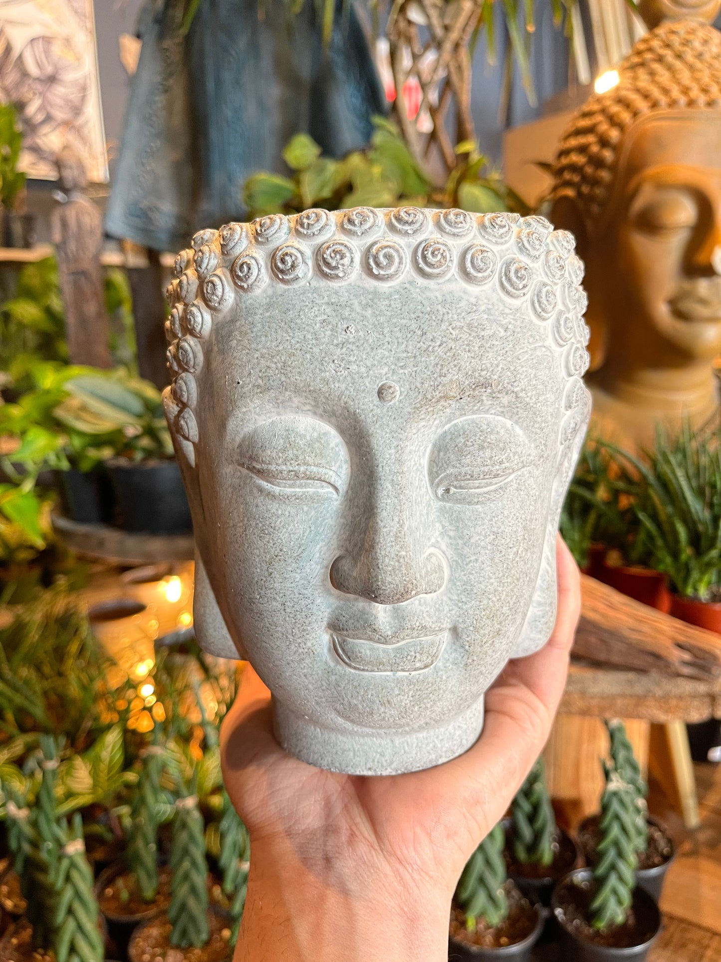 Small Buddha Head Planter